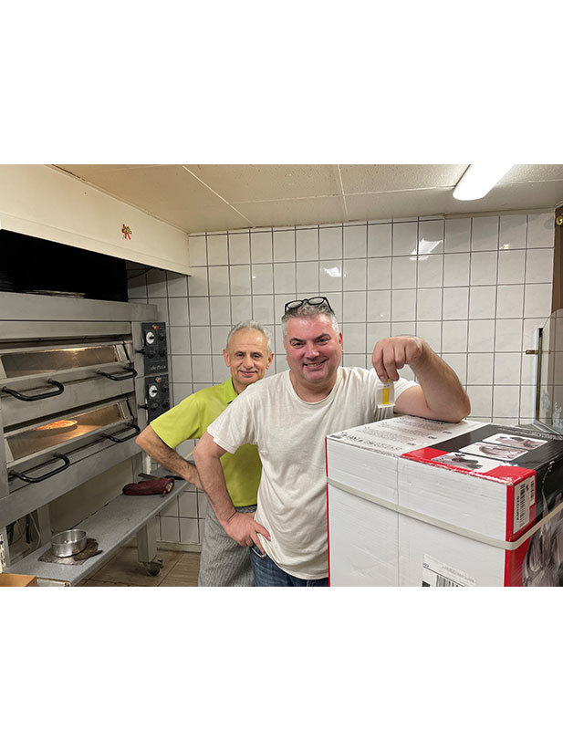 Pizzeria Bro Järnväg <br>Vinnare av skärmaskin  v1  Grunfeld`s skinka  gul lott U33